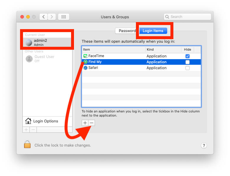 How to monitor startup apps on mac when login account